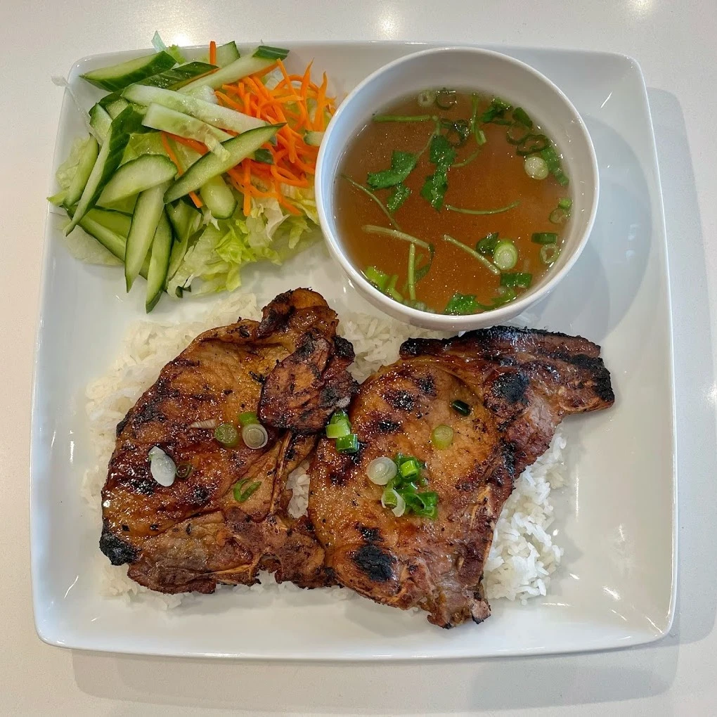 Best grilled pork chop rice in Calgary, AB